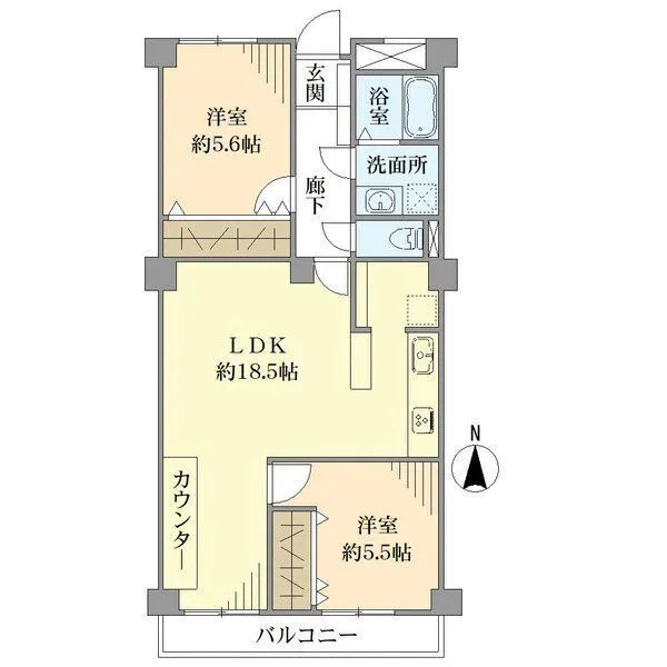 丸の内パークマンション 間取図(平面図)