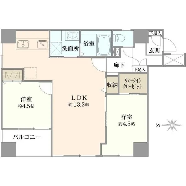 ドムール入谷 間取図