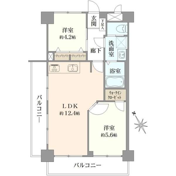 ハイネス上板橋弐番館 間取図