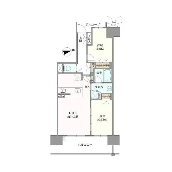 プレサンスレジェンド琵琶湖 間取図
