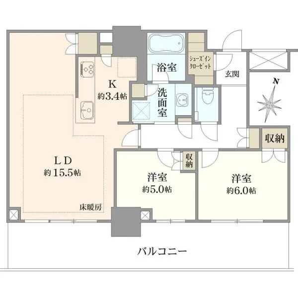 プラウドタワー金町 間取図