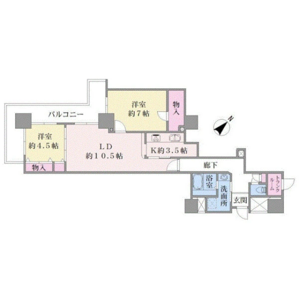 ヨコハマポートサイドロア壱番館 間取図