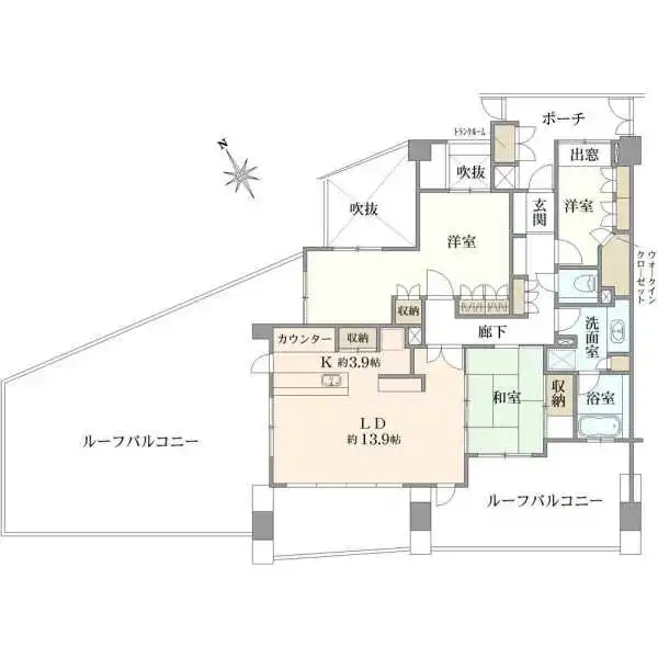 ヒルズ新百合ヶ丘 間取図