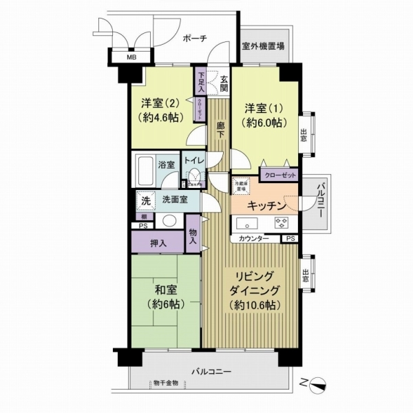 レックスハイム赤羽 間取図
