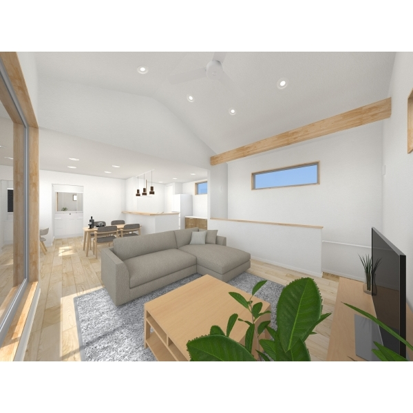 小田原市中町３丁目 完成予想図(LDK)図面を基に描き起こしたもので実際とは異なる場合があります