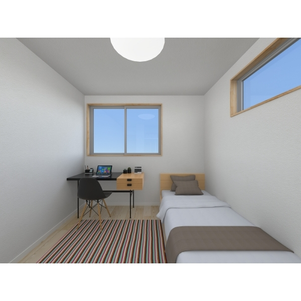 小田原市中町３丁目 完成予想図(寝室)図面を基に描き起こしたもので実際とは異なる場合があります