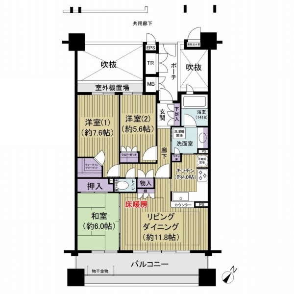 びゅうパルク柏中央町 間取図