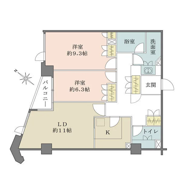 パレ神楽坂 間取図
