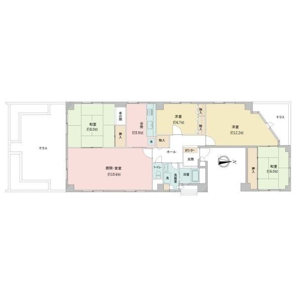 千里中央ローズヴィラ 間取図