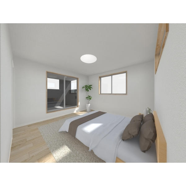 小田原市中町３丁目 完成予想図(主寝室)図面を基に描き起こしたもので実際とは異なる場合があります  