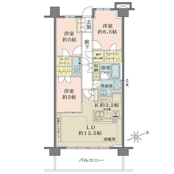 ザ・パークハウスオイコス鎌倉大船 間取図
