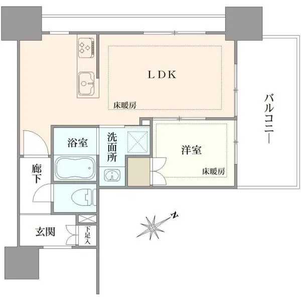 プラウドタワー東池袋 間取図