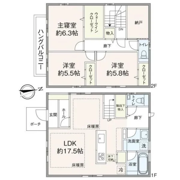 柏市小青田３丁目 間取り図