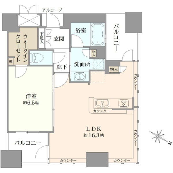 ジオグランデ梅田 間取図