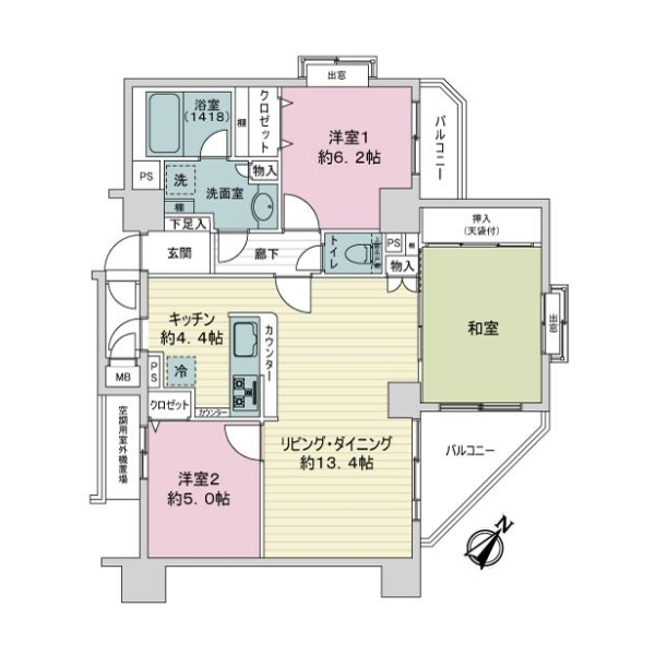 レクセルマンション南砂町 間取図