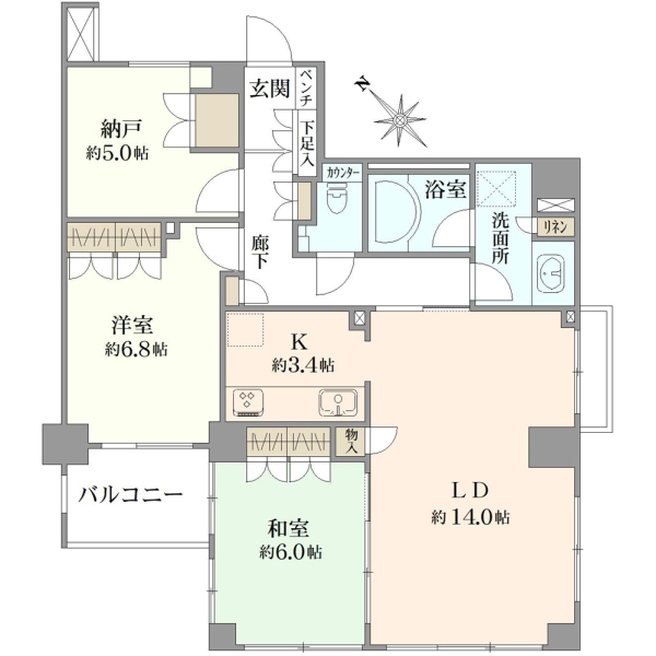 パルサージュ文京千石 間取図