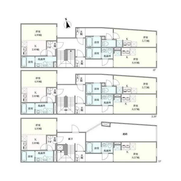 荒川区西尾久２丁目 間取図