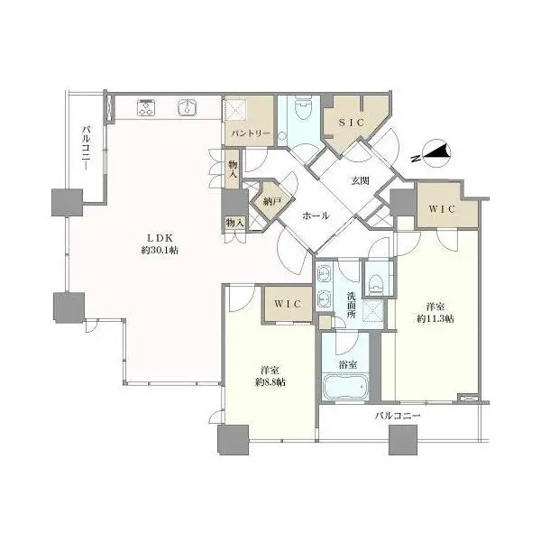シティタワー高輪 間取図