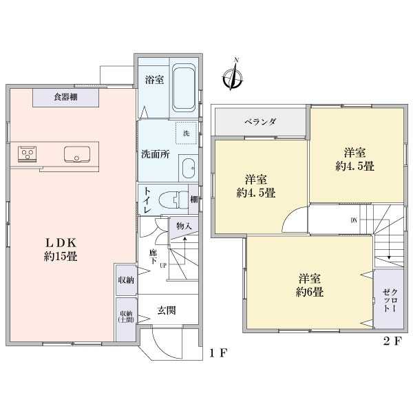 京都市北区衣笠氷室町 間取図