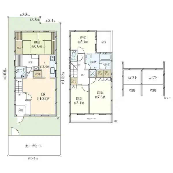 世田谷区新町1丁目 間取図