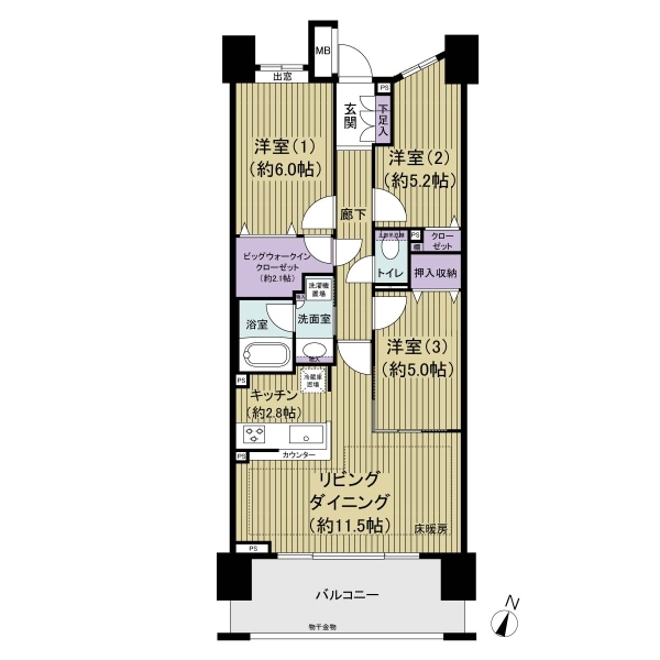 クレストガーデンレジデンス 間取図
