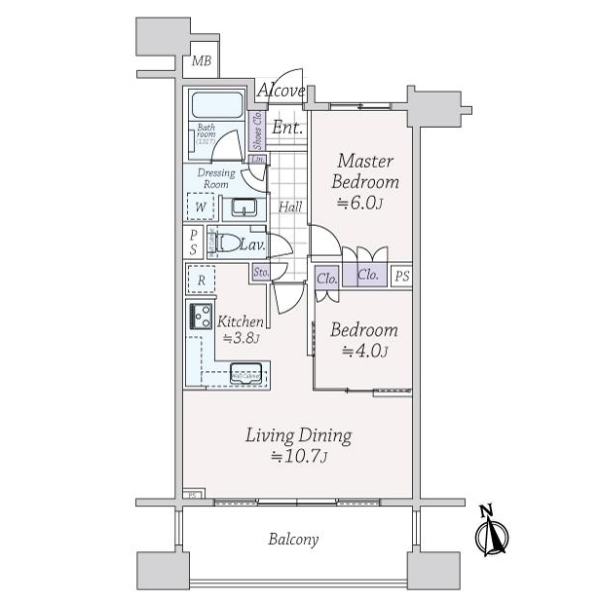 カワサキ・ミッドマークタワー 間取図