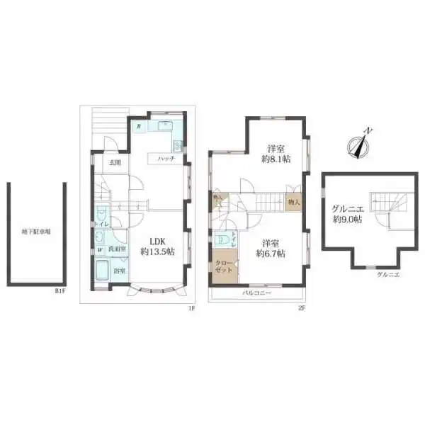 練馬区南大泉4丁目 間取図