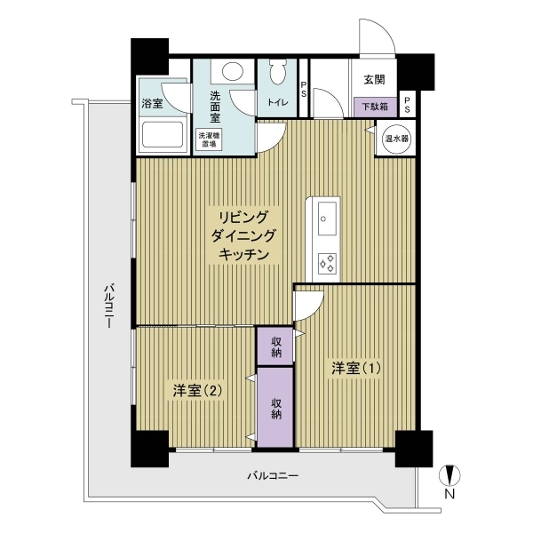 マンション東陽 間取図
