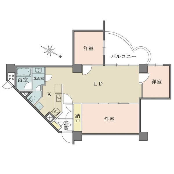 三田ハウス 間取図