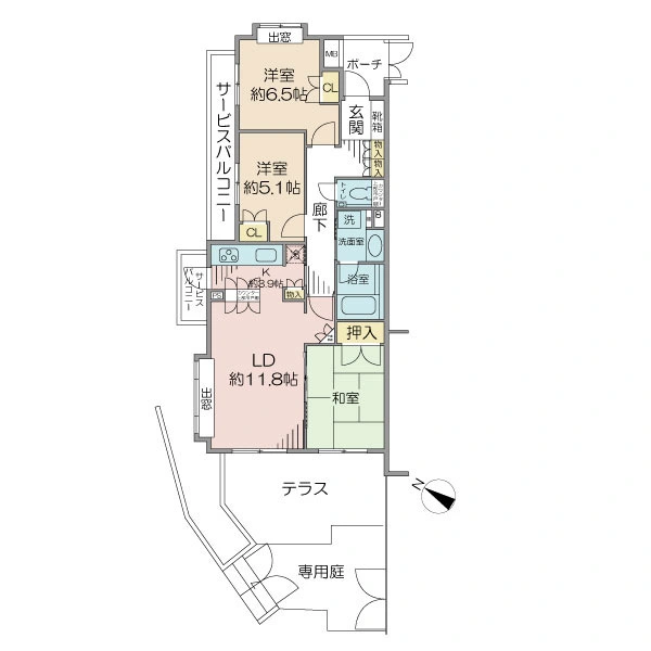 ヒルズ千歳烏山 間取図
