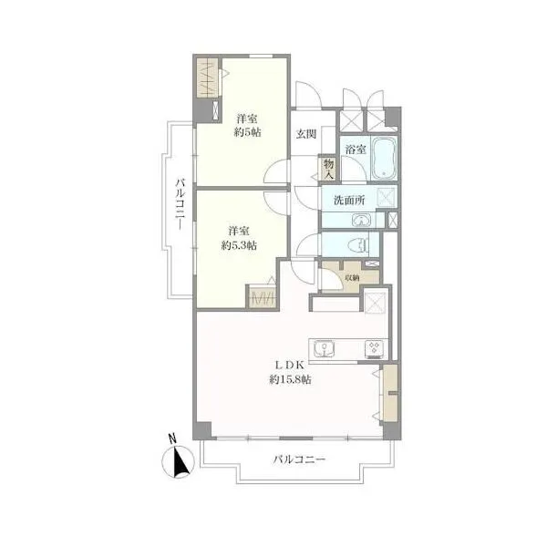 マンションニュー東品川 間取図