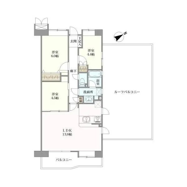 レールシティ大宮２番館 間取図