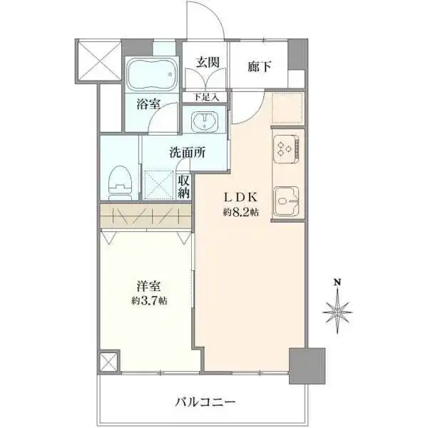 ダイアパレス鶯谷 間取図