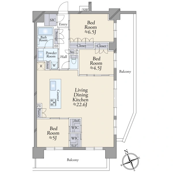 サンクレイドル八千代中央レジデンス 間取図