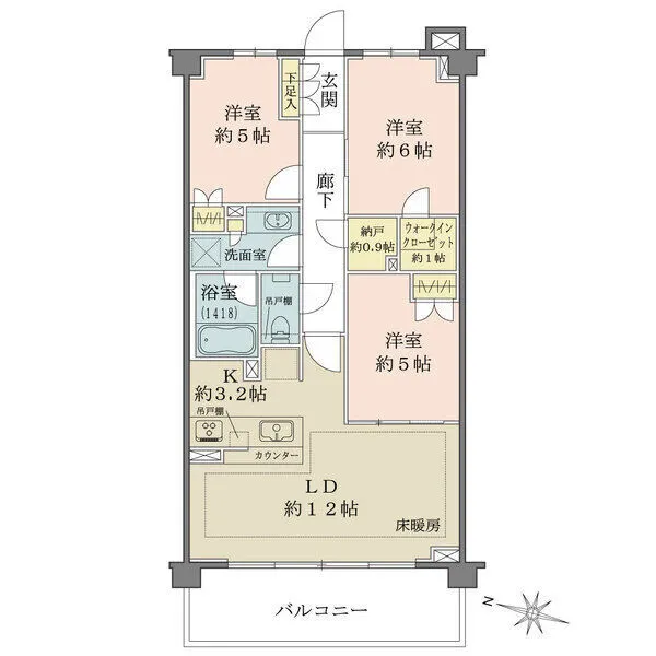 ザ・パークハウス杉並上井草 間取図