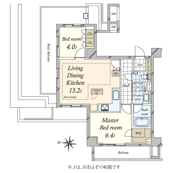 ピアース祐天寺 間取図