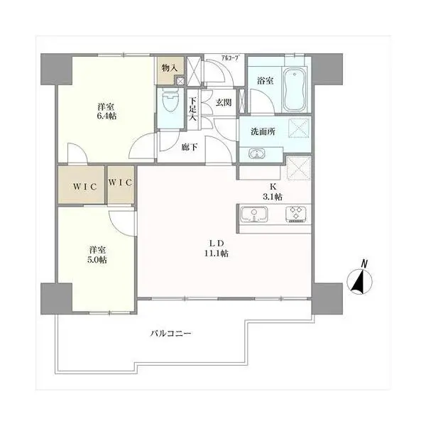 ミオカステーロ浦和常盤 間取図