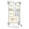 プライムパークス品川シーサイド　ザ・レジデンス 間取図