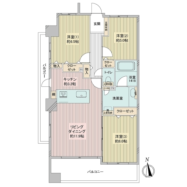 ザ・ヴィスタ大森スールトーレ 間取図