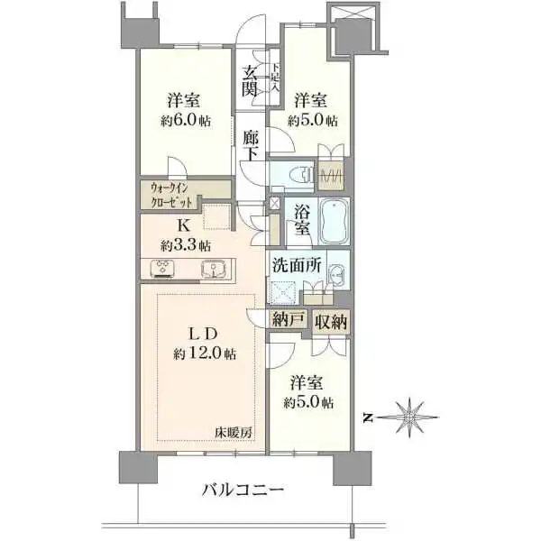 プラウドシティ吉祥寺Ｃ棟 間取図