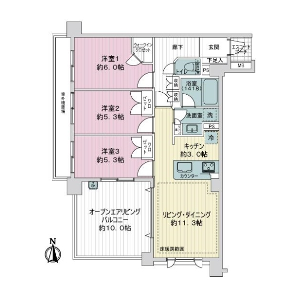 グランシティ大泉学園ＩＩ 間取図