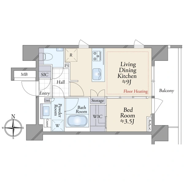 ピアース武蔵小杉 間取図