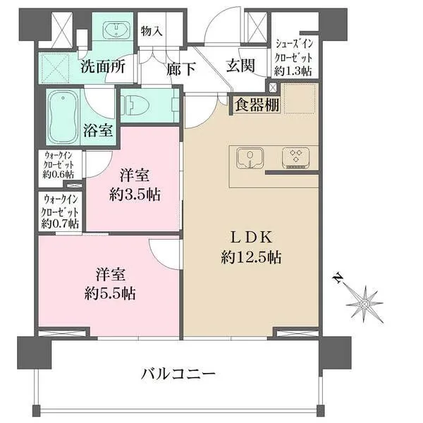 ザ・パークハウス 上野毛テラス 間取図