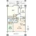 クリオ藤沢善行八番館 間取図