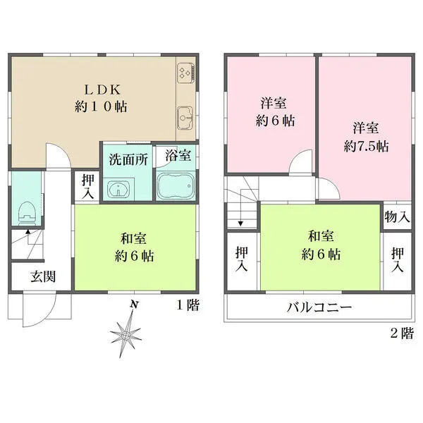 芦屋市打出町 間取図