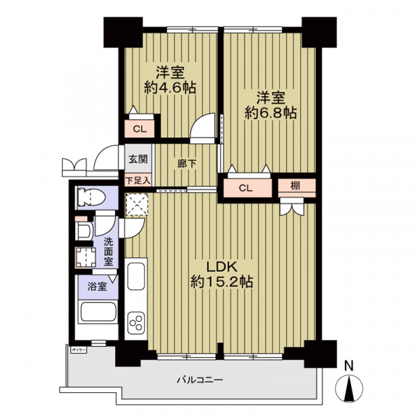 高島平第三住宅３号棟 間取図