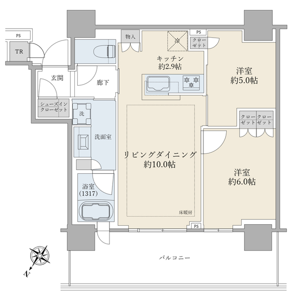 ブリリア有明シティタワー(Brillia有明CityTower) 間取図