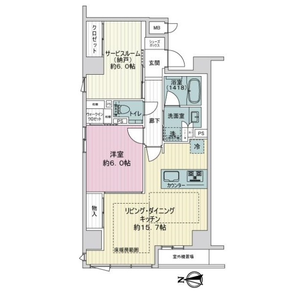 レ・ジェイド京都四条大宮 間取図