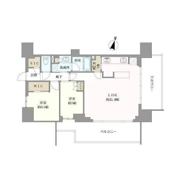 シティタワー駒沢大学ステーションコート 間取図
