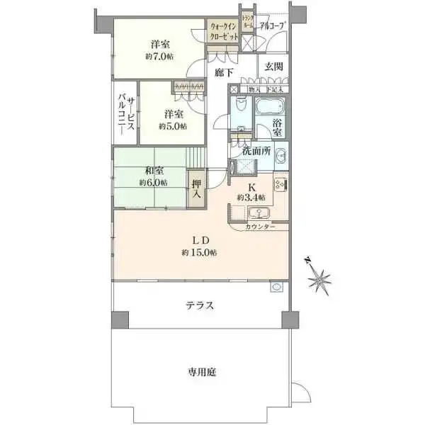 武蔵野レジデンシア 間取図